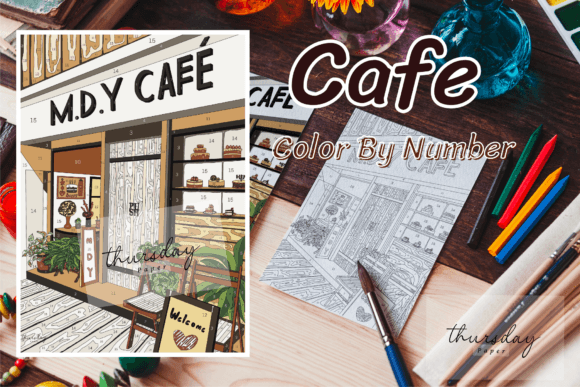 Cafe Color by Number: A Designer's Guide to This Paint by Number Style