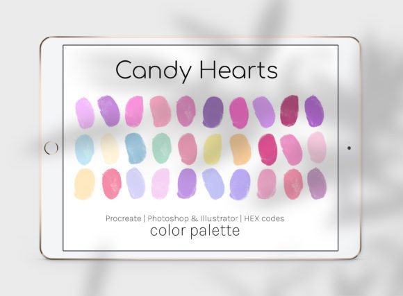 Candy Hearts Color Palette: 30 Sweet Shades for Your Designs