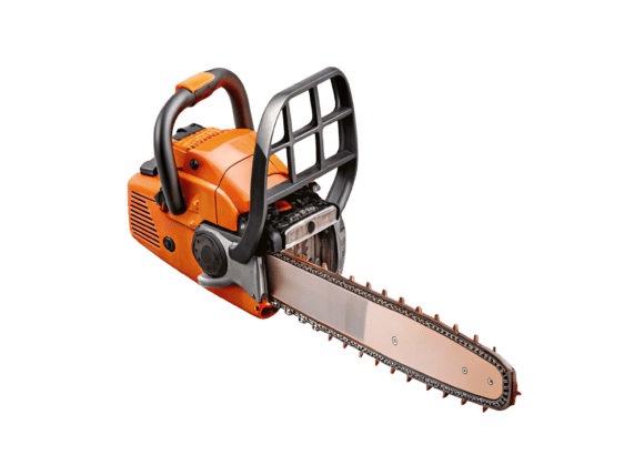 Chainsaw Red Color 3d Icon Isolated: Your Bold New Design Asset