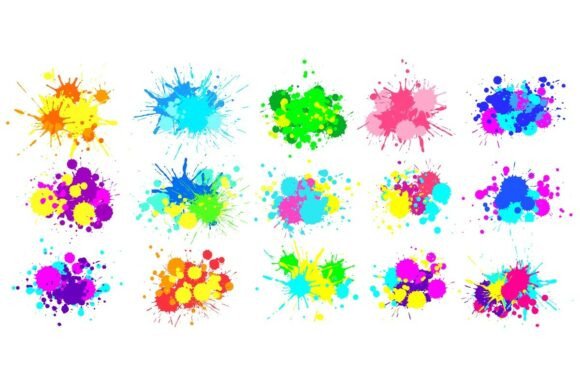 Color Splatter: A Colorful Paint Splash for Bold Design