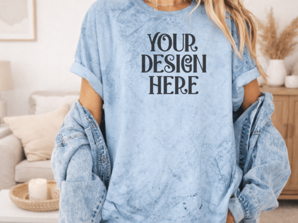 Comfort Colors Color Blast 1745 Mockup: Natural Product Display
