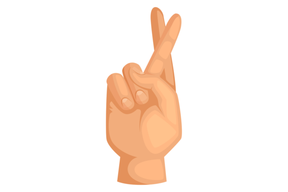 Crossed Fingers Color Icon: The Liar Hand Gesture Explained