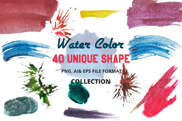Elevate Your Projects with Vector Abstract Water Color Objects