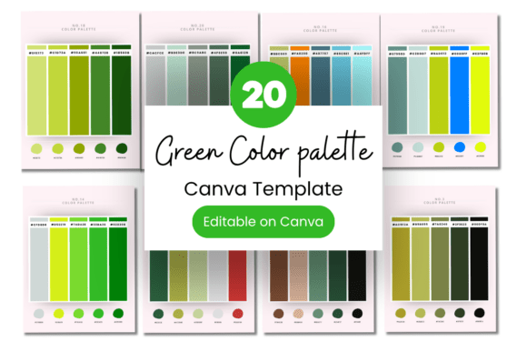 Green Color Palette with Hex Codes: 20 Ready-to-Use Combinations