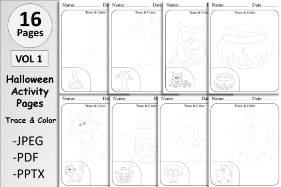 Halloween Activities Trace and Color: A Creative Classroom Toolkit
