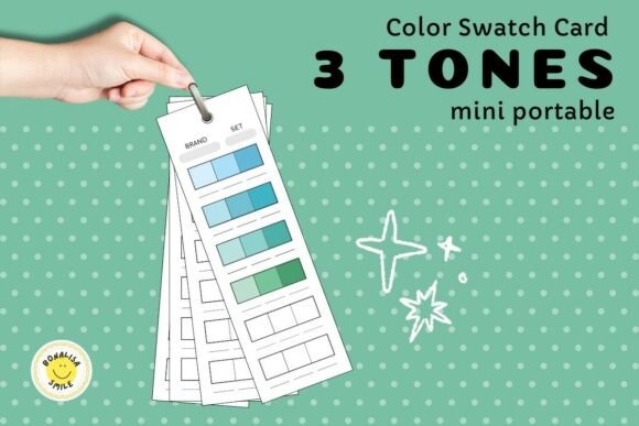 Master Your Palette: The 3 Tone Color Swatch Cards Portable PDF