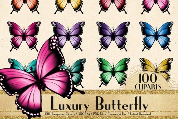 Mastering Design with Vivid Color Luxury Butterfly PNG