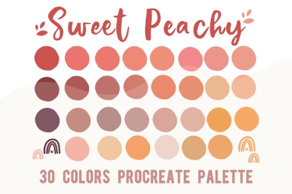 Mastering Warm Tones with the Procreate Color Palette Sweet Peachy