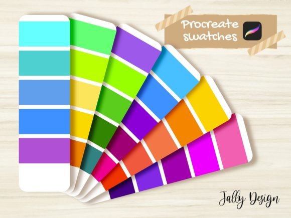 Neon Party Color Palette: 30 Vibrant Swatches for Procreate