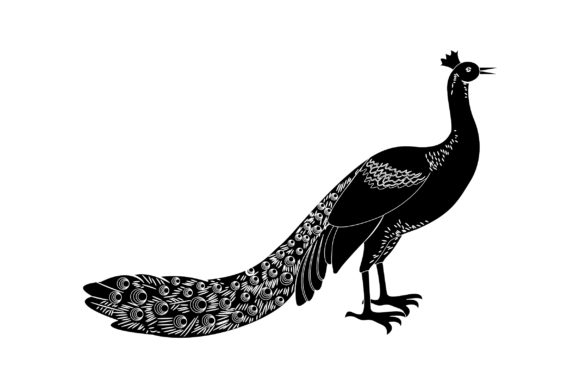Peacock Vector Design Solid Color: Bold Visuals for Modern Branding