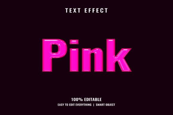 Unleash Your Creativity with Pink 3D Glossy Text